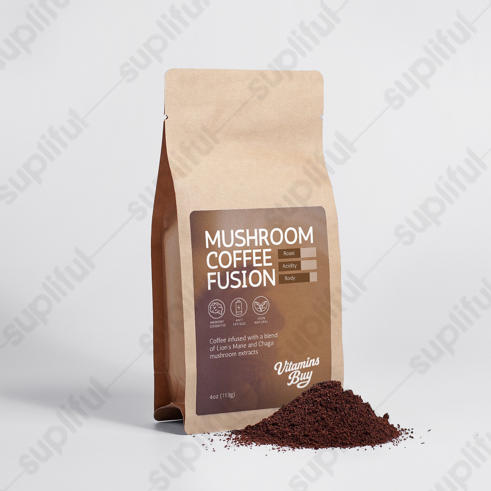 Mushroom Coffee Fusion - Lion’s Mane & Chaga 4oz